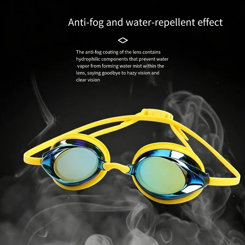 

Dropship-Swimming Goggles Eye Protector Waterproof Anti-Fog Mirror Clear Goggles For Adults Youth Swimming Pool Training