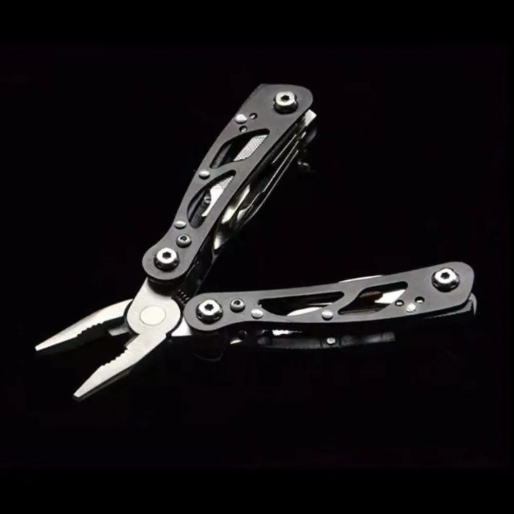 Multifunctional Pliers Pendant Keychain Foldable Knife Screwdriver Bottle Opener Set Bag Charm Key Chain for Outdoor Camp Tools