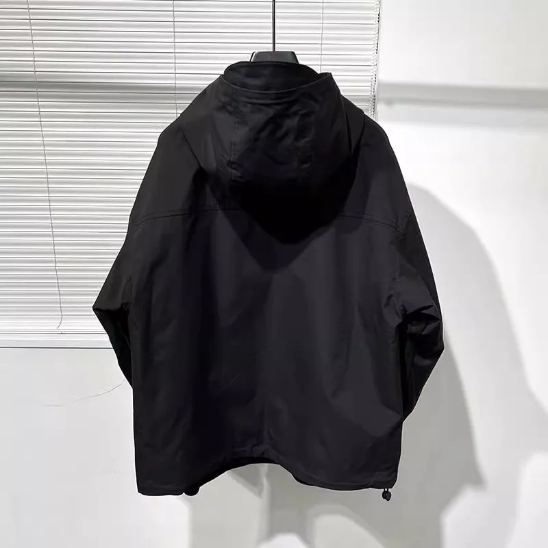 Owen seak Men Cotton Jacket Gothic Style Men\'s Clothing Autumn Zipper Flying Jacket Women High Street Hip Top Black Coat