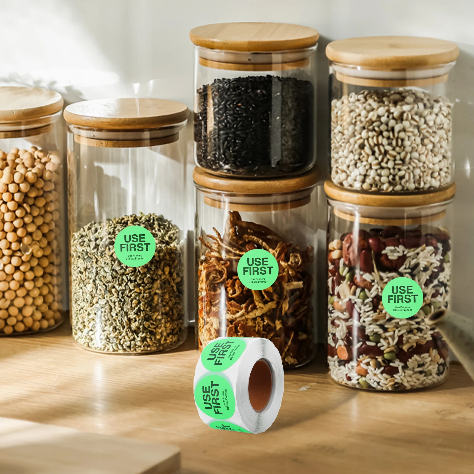 

Inventory Control Label Food Celadon Stickers Day Dot Days of The Week Labels Seal Date for Dots Copper Plate Dating Canning