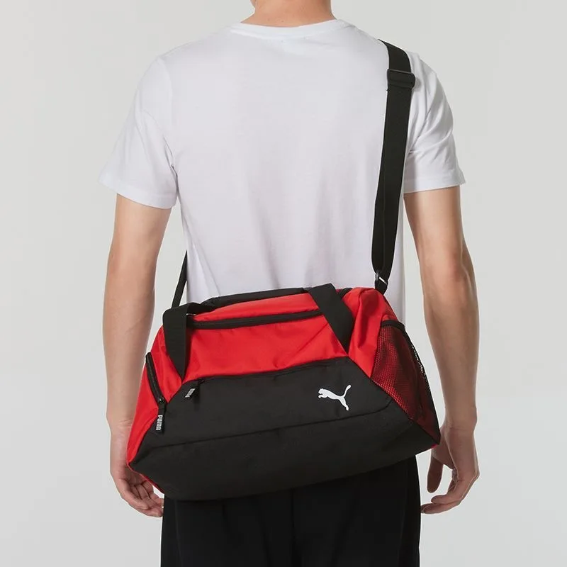 Puma Travel Casual Large-Capacity Fitness Fabric Handbag Travel Bag Men's Black and Red 090232-03
