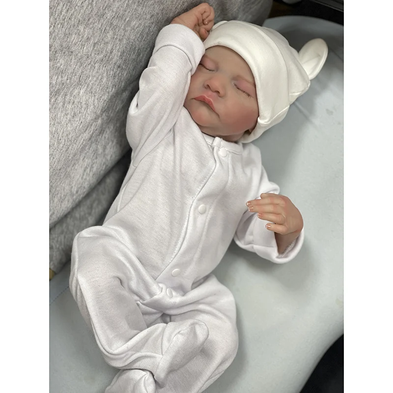 

48cm Finished Completed Reborn Doll Levi Hand Paint Doll with Genesis Paint Rooted Eyelashes 3D Skin Birthday Christmas Gift