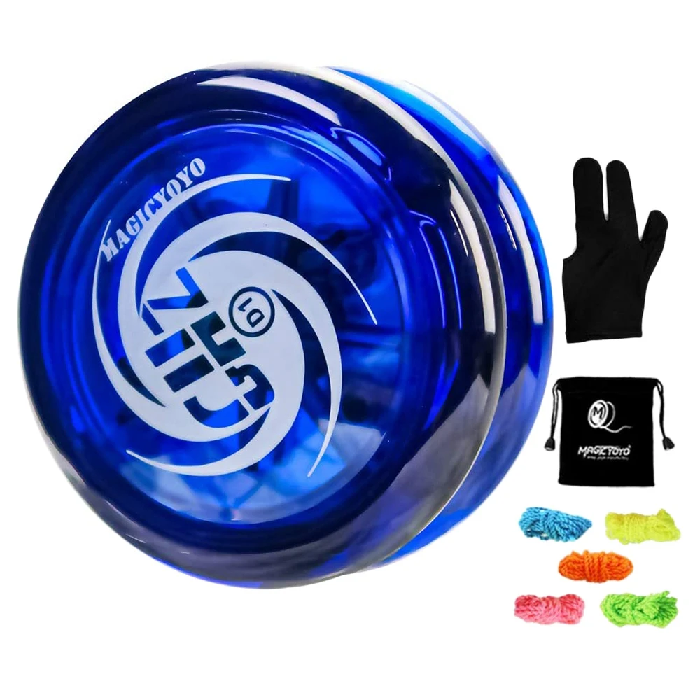 

MAGICYOYO Responsive Yoyo D1 GHZ, Professional Yoyo Looping Yoyos for Kids Beginner with Yoyo Strings+Gloves+Yoyo Bags