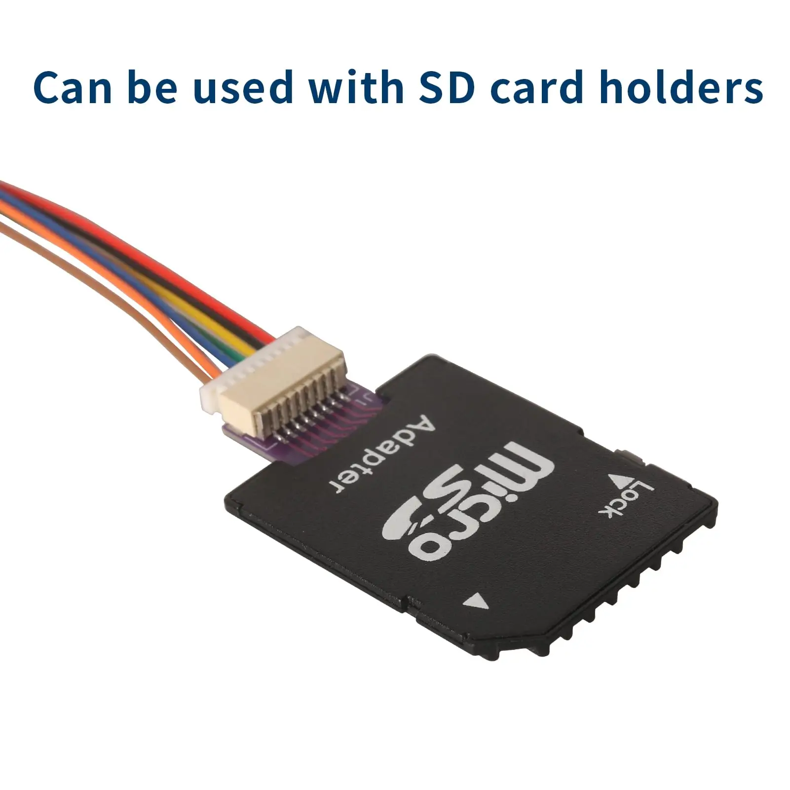 Cabo de extensão de cartão micro sd para micro sd, adaptador de cartão tf dividido, flexível, macho para fêmea, cabo de extensão com furos para parafusos