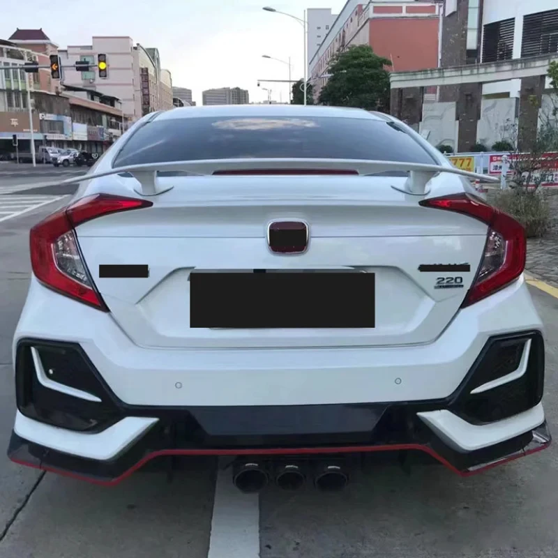 

HotSaleType R Style Bodykit Suitable for 2016-2020 Tenth Generation Front Bumper Lip Whole Body Kit Spoiler Car