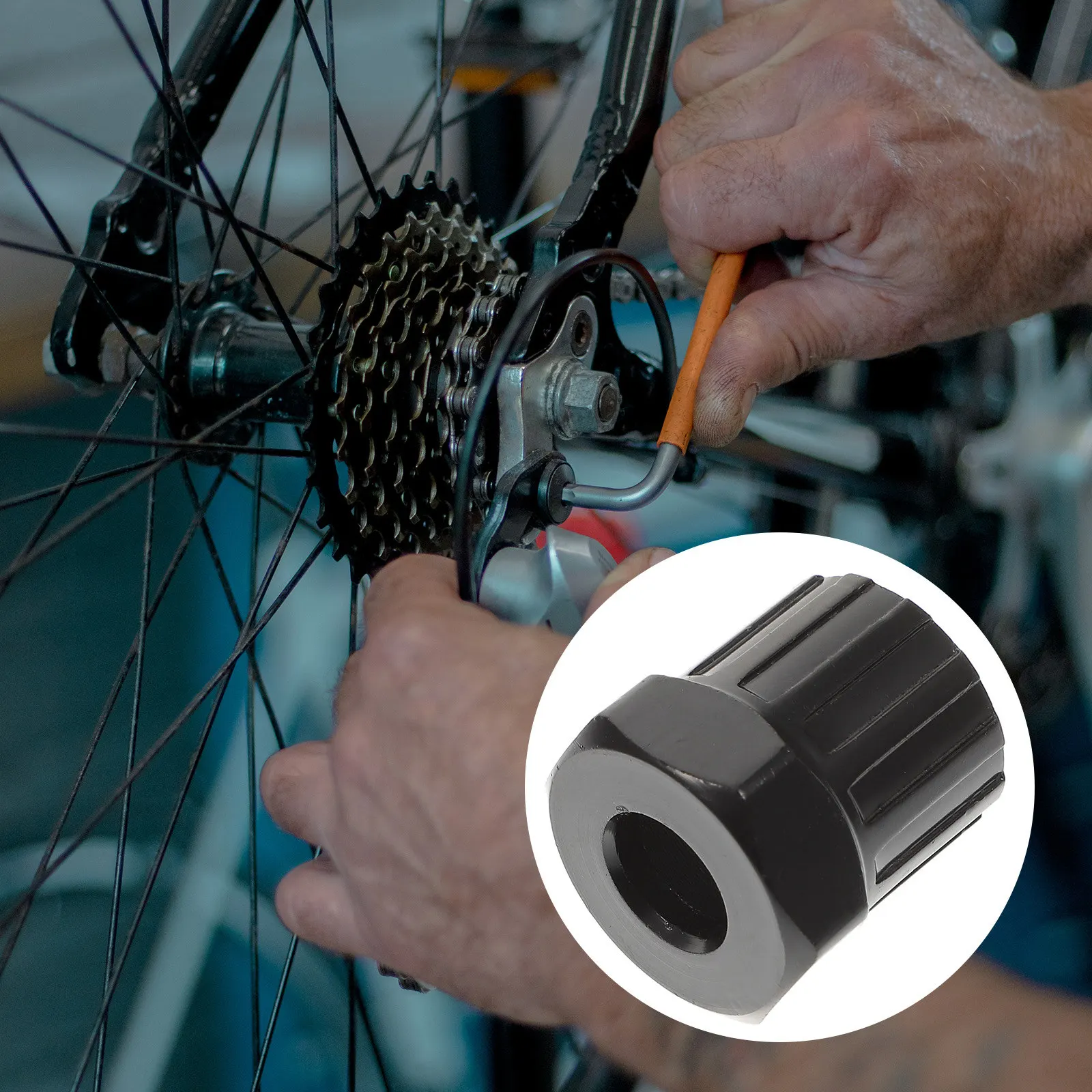 

Freewheel Remover Tool Bike Repair 12 Tooth 20Mm Inner Diameter Black Alloy Steel Thin Wall Design No Cone Removal Needed