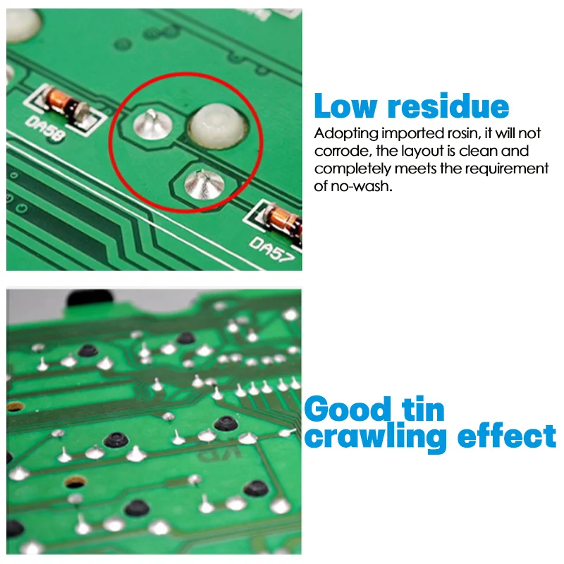 Sn99Ag0.3Cu0.7鉛フリーはんだペースト227 ° スマートフォンとSMD修理用C高温溶接フラックス（シリンジ包装）