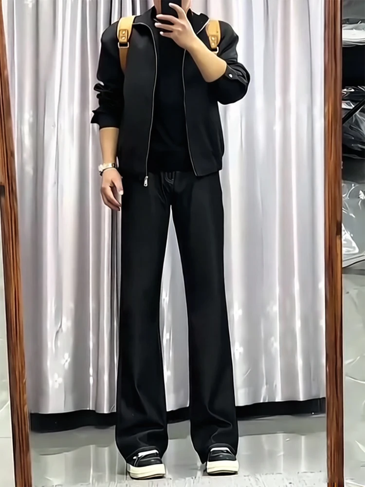 

Bla Original Denim Jeans Men's Sle Spring Slim High Street American Vibe Cleanfit Straight Leg Micro Flare Pants