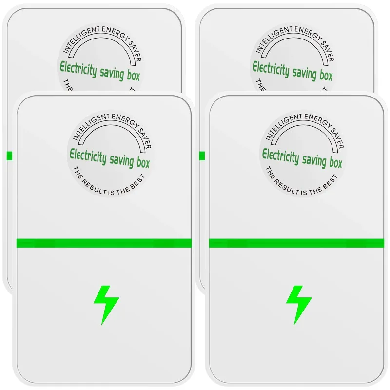 2/4 Unidades Ahorrador de Energía Eléctrica 90V-250V Estándar de EE. UU. Caja Inteligente para Ahorro de Energía Doméstica, Reductor de Facturas para Conservación de Electricidad