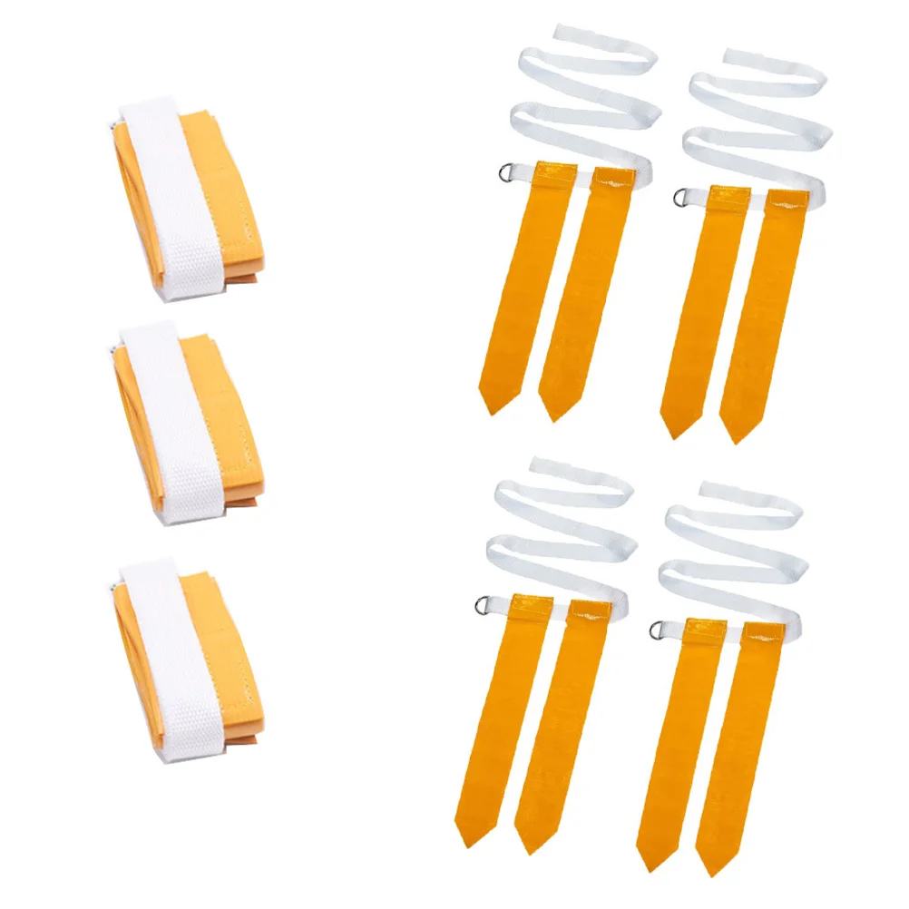 Cintura con bandiera in vita da calcio americano da 4 pezzi. Allenamento in nylon ecologico per rugby. Cattura il gioco della bandiera Streamer