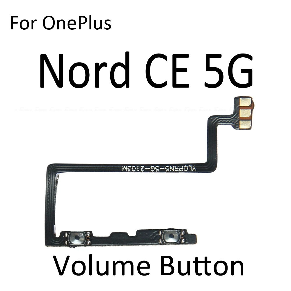 Power On Off Button Volume Switch Key Control Flex Cable Ribbon For OnePlus Nord CE 2 3 Lite 5G Repair Parts