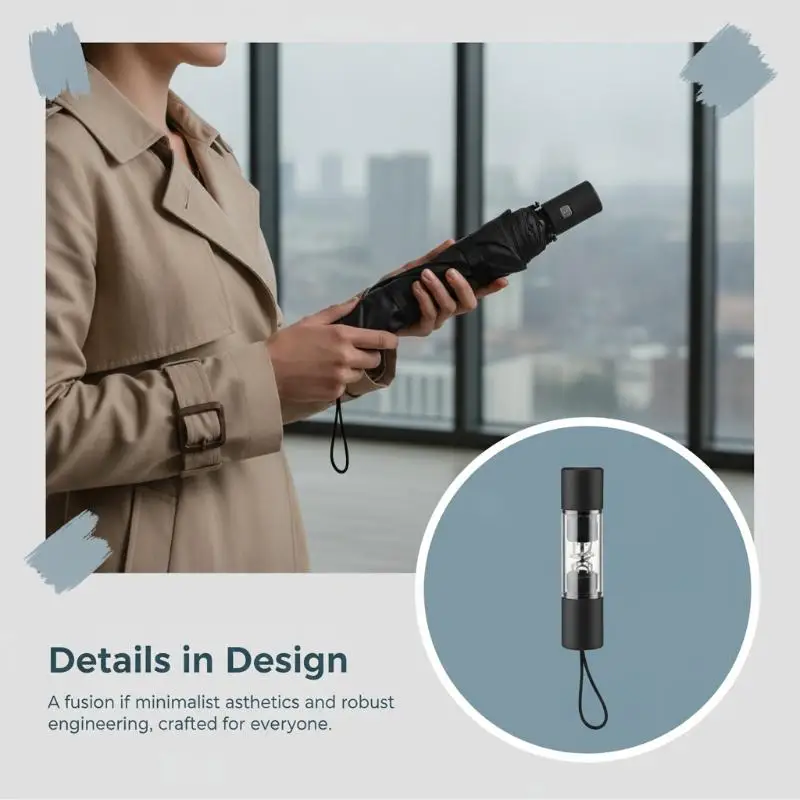 Automatic Anti Rebote 12 Bones For Sun And Big Rain And Folding UV Protection Reinforced, Wind-Resistant Umbrella