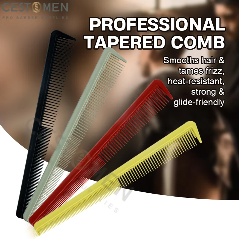 Professional New Barber Tapered Hair Comb Hairdressing Heat Resistant Combs Men's Haircut Hairdresser Salon Barber Accessories