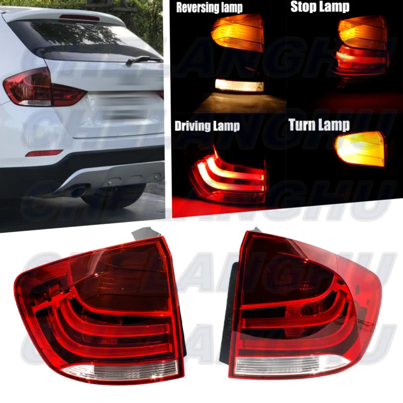 

Pair Outer Side Tail Light Rear Lamp With Bulbs 63212990109 63212990110 For BMW X1 E84 2008 2009 2010 2011 2012 2013 2014 2015