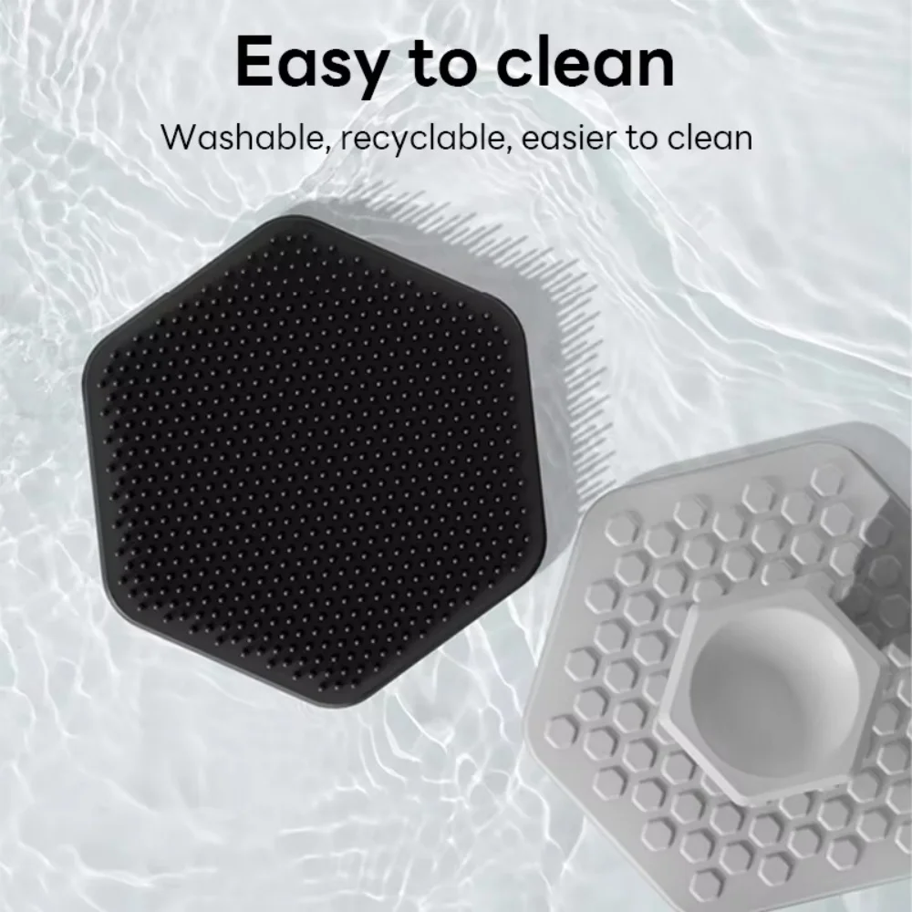 Mannen Gezicht Exfoliërende Siliconen Borstelreiniger Geen Sliphandvat Body Scrubber Reinigt Massages Huid Badkameraccessoires Badborstel