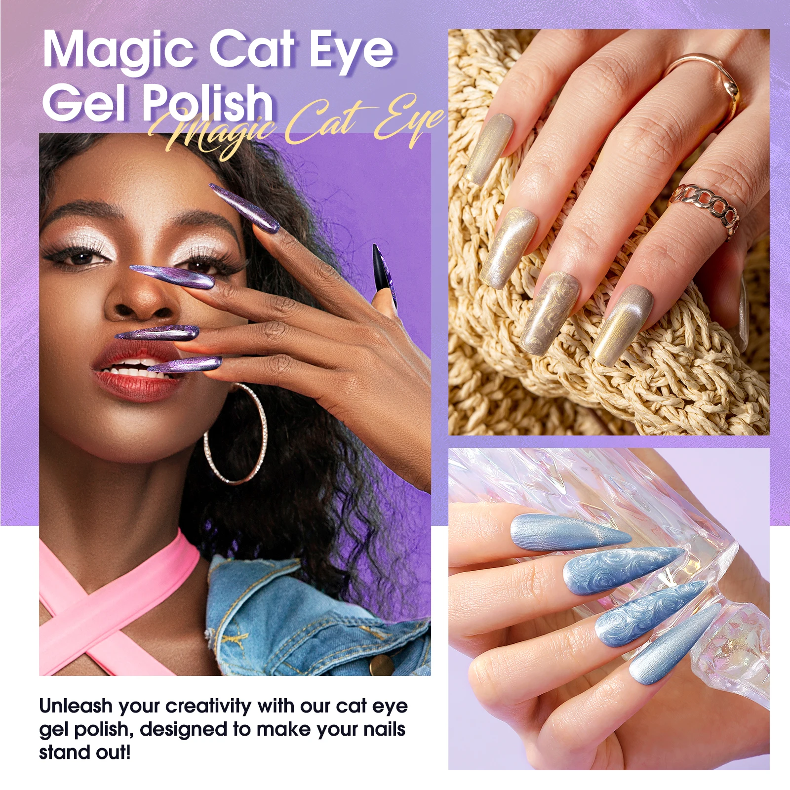 روزاليند 23 قطعة مجموعة القط المغناطيسي هلام طلاء الأظافر عدة الأشعة فوق البنفسجية شبه الورنيش نقع قبالة هلام البولندية مسمار الفن تصميم/DIY بها بنفسك #4