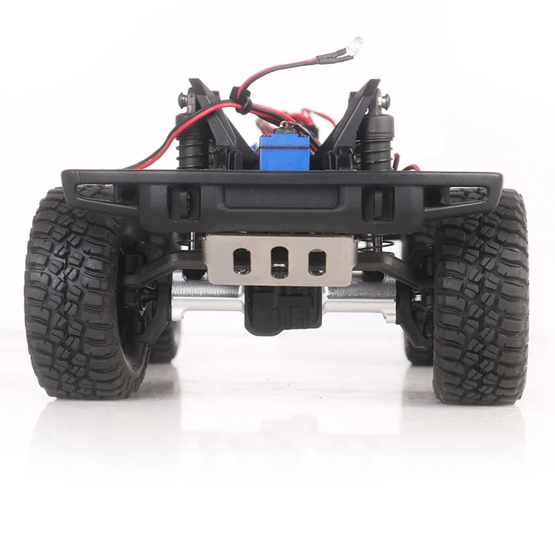 1 pcs Simulation Metall Silber Rahmen Front block Edelstahl Front schutz für 1/18 RC Crawler TRX4-M Ford Bronco Upgrade Teile