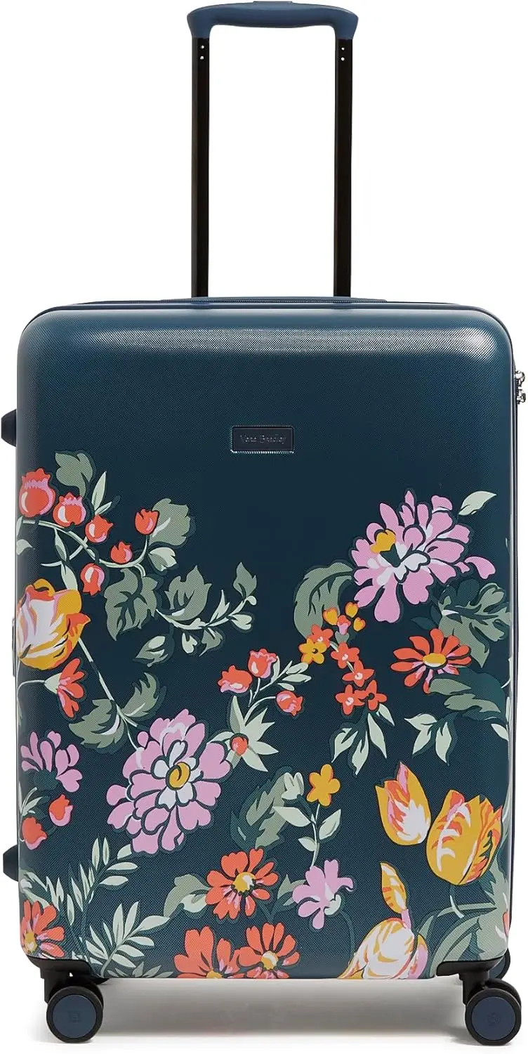 Women's Hardside Rolling Suitcase Luggage, Fresh-Cut Floral Green, 26