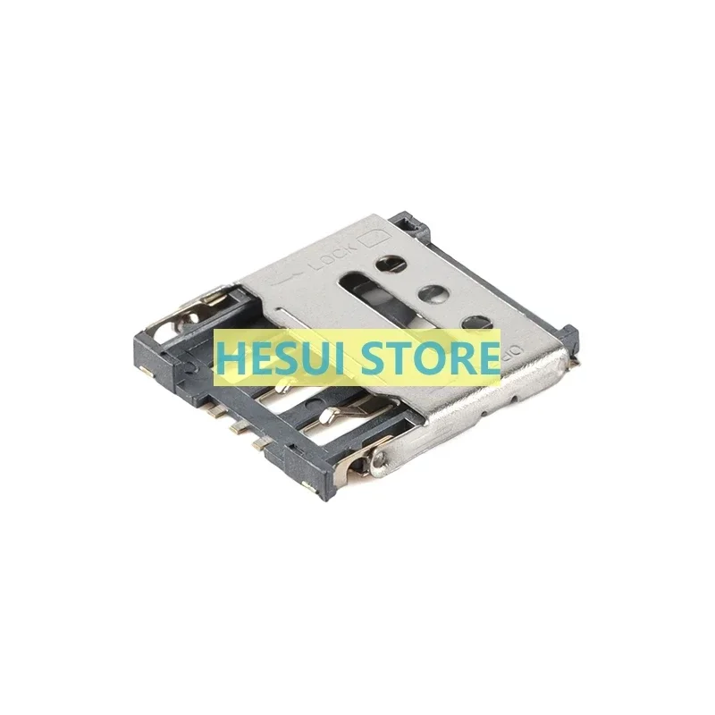 1/5PCS Nano-sim - Internal welding -6P-1.5H- Metal clamshell SMD NANO mobile phone SIM card holder resistant to high temperature