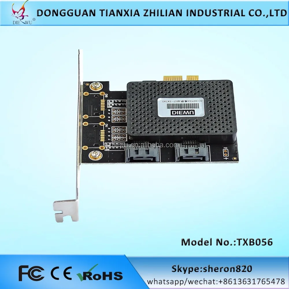 10개 6Gbps PCI 익스프레스-사타 3.0 확장 컨트롤러 카드 PCI 익스프레스-PCMIA