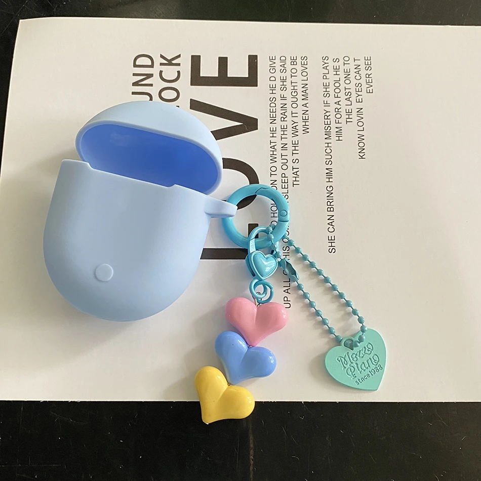 น่ารักสําหรับ Xiaomi Redmi Buds 4 กรณี Love Heart พวงกุญแจหูฟัง Redmi Buds4 กรณีซิลิโคนกล่องชาร์จอุปกรณ์เสริม