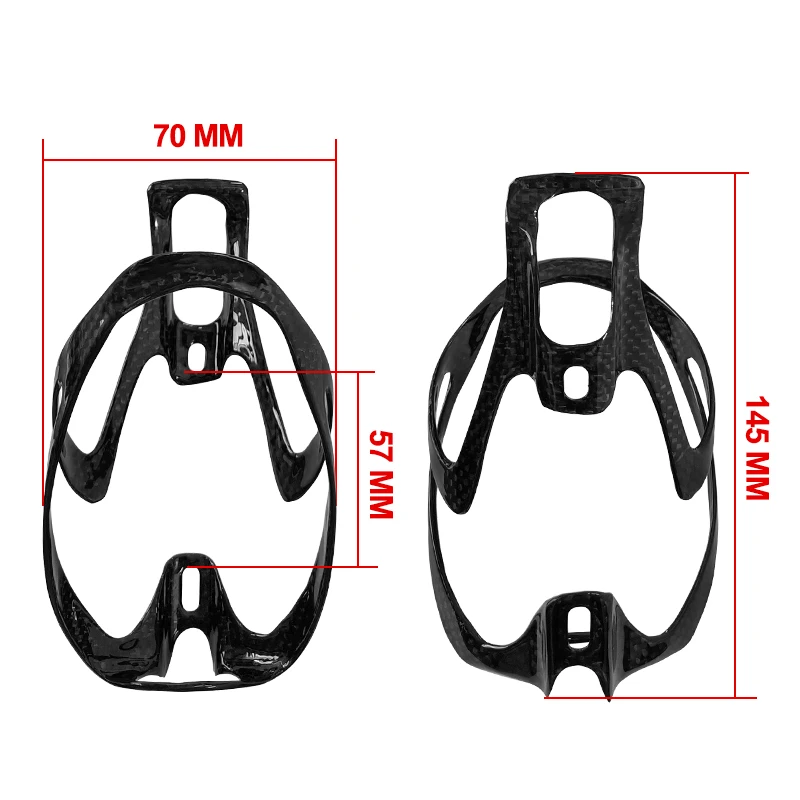 Bike Water Bottle Holder Black Portable Ultralight Race Lite Full Carbon Fiber Water Bottle Cage Retainer Accessories