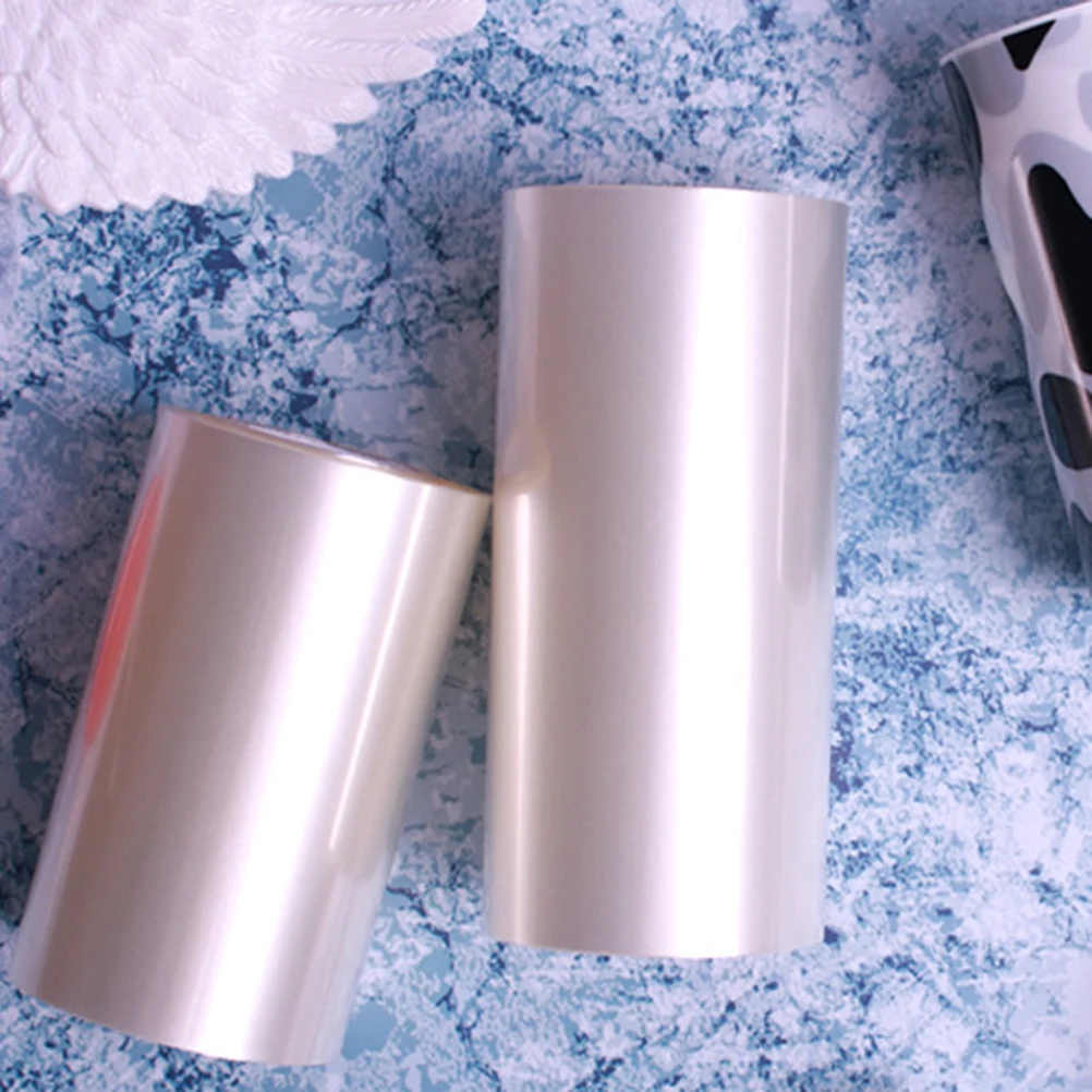 

Cake Decor Clear Cupcake Collar Roll Bakery Packaging Birthday Cake Decorating Wrap Frosting Collar Food Grade PP Material