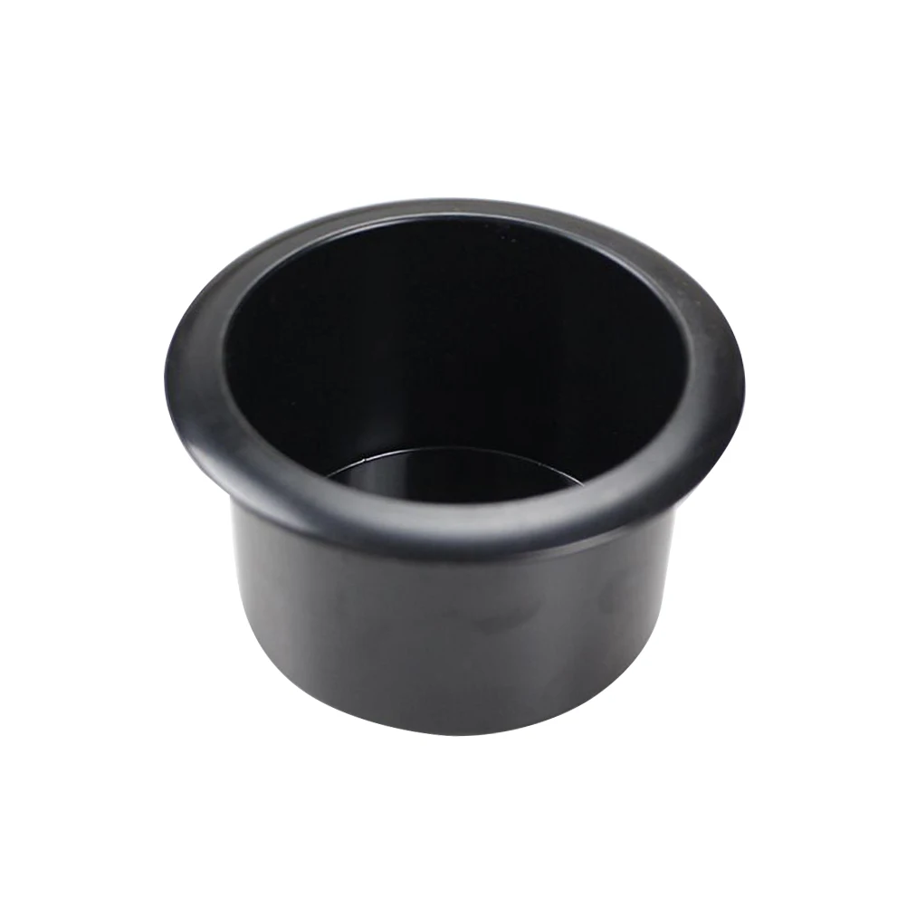 

Sofa Plastic Cup Holder for Tumbler Insert Game Table Boat Sturdy Black Large Beverage Smooth Finish No Screws Required Protect