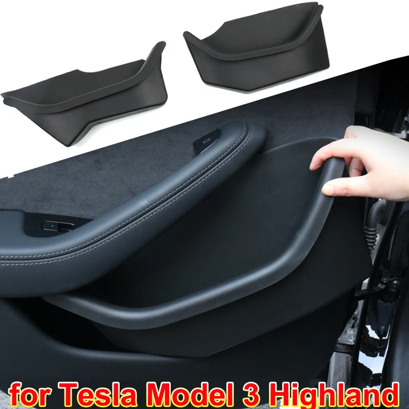 for Tesla Model 3 Highland 2024 Door Side Storage Box Slot Organizer Tray Waterproof Anti-Scratch Protector M3H Car Accessories