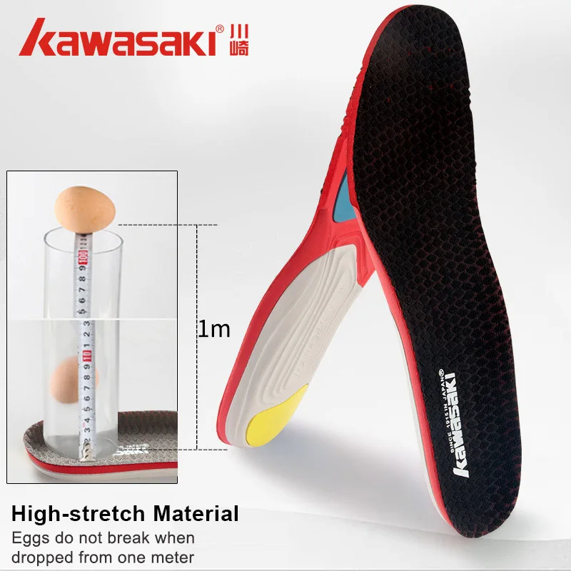 Kawasaki semelle intérieure respirante pour hommes et femmes semelles de sport respirantes absorbant la sueur CFT-28 accessoires de baskets