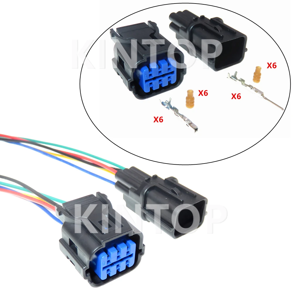 

1Set 6 Pins Auto Starter Plastic Housing Connector Car Waterproof Wire Socket HP281-06020 HP291-06040 HP285-06021for Hyundai Kia