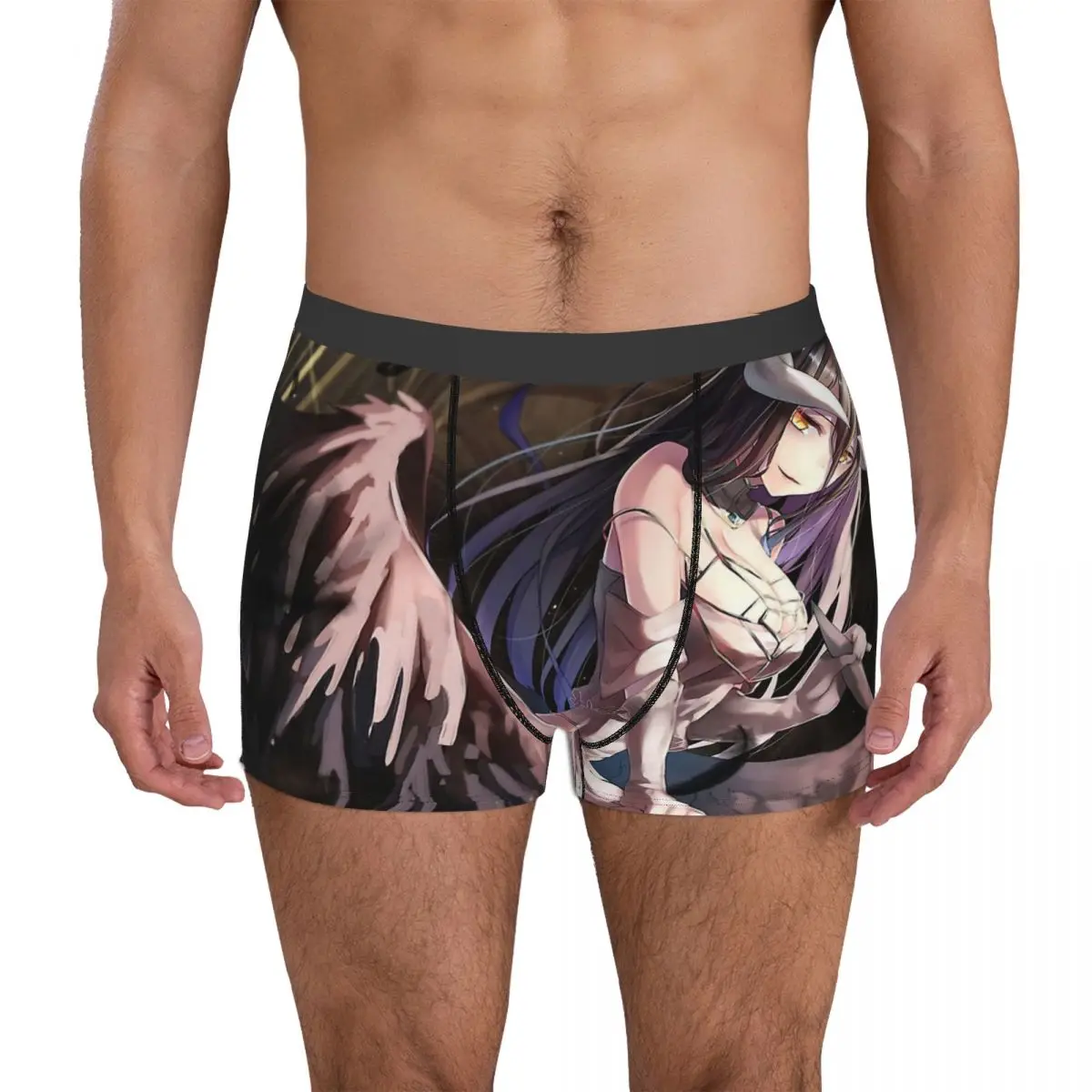 Albedo Angle Overload Over Lord Ainz Ooal Gown Anime Underpants Cotton Panties Man Underwear Ventilate Shorts Boxer Briefs