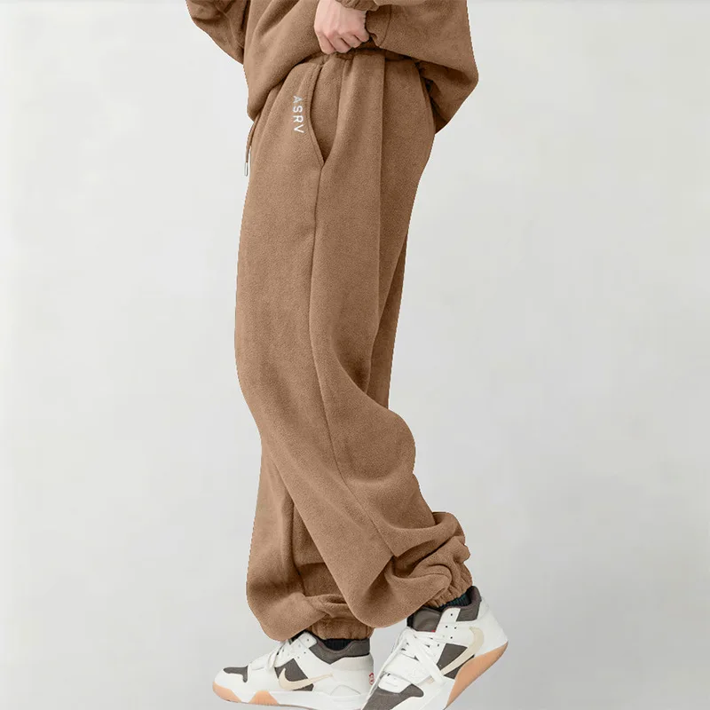 

Men's Fashion Fleece Joggers Autumn Winter Thermal Sweatpants Casual Streetwear Hip Hop Sports Gym Fitness Outdoor Warm Pants