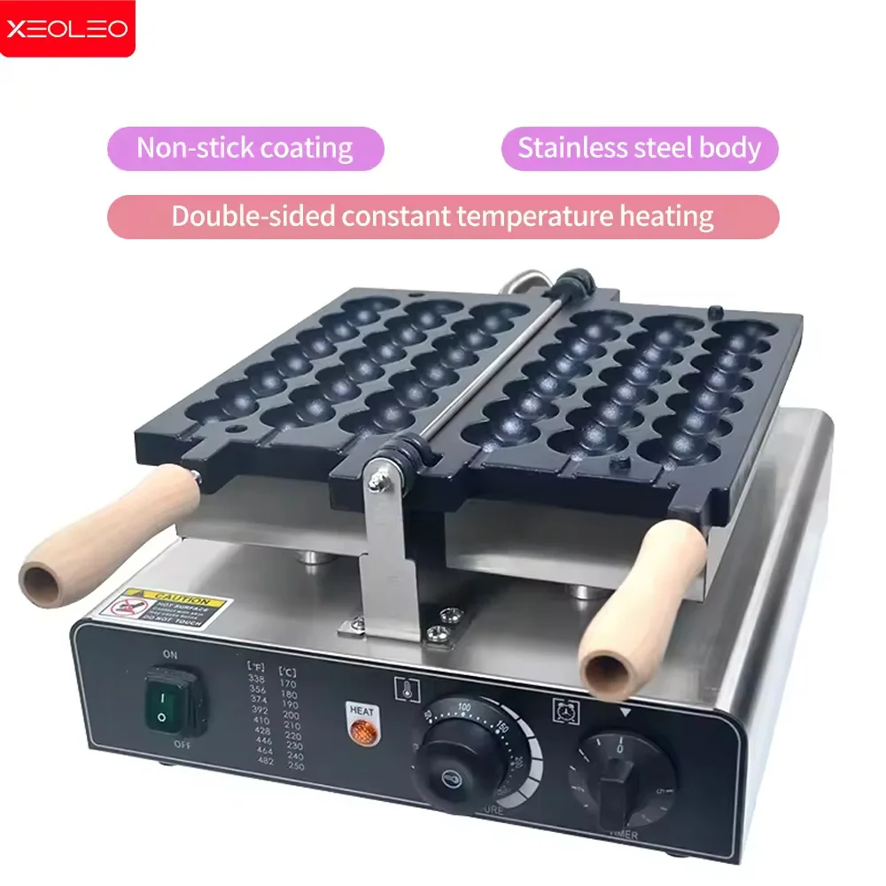 XEOLEO Kandierten Haws Elektrische Waffel Maker 1400W Spieße Waffel Maschine Haarigen Eier Waffel Bäcker
