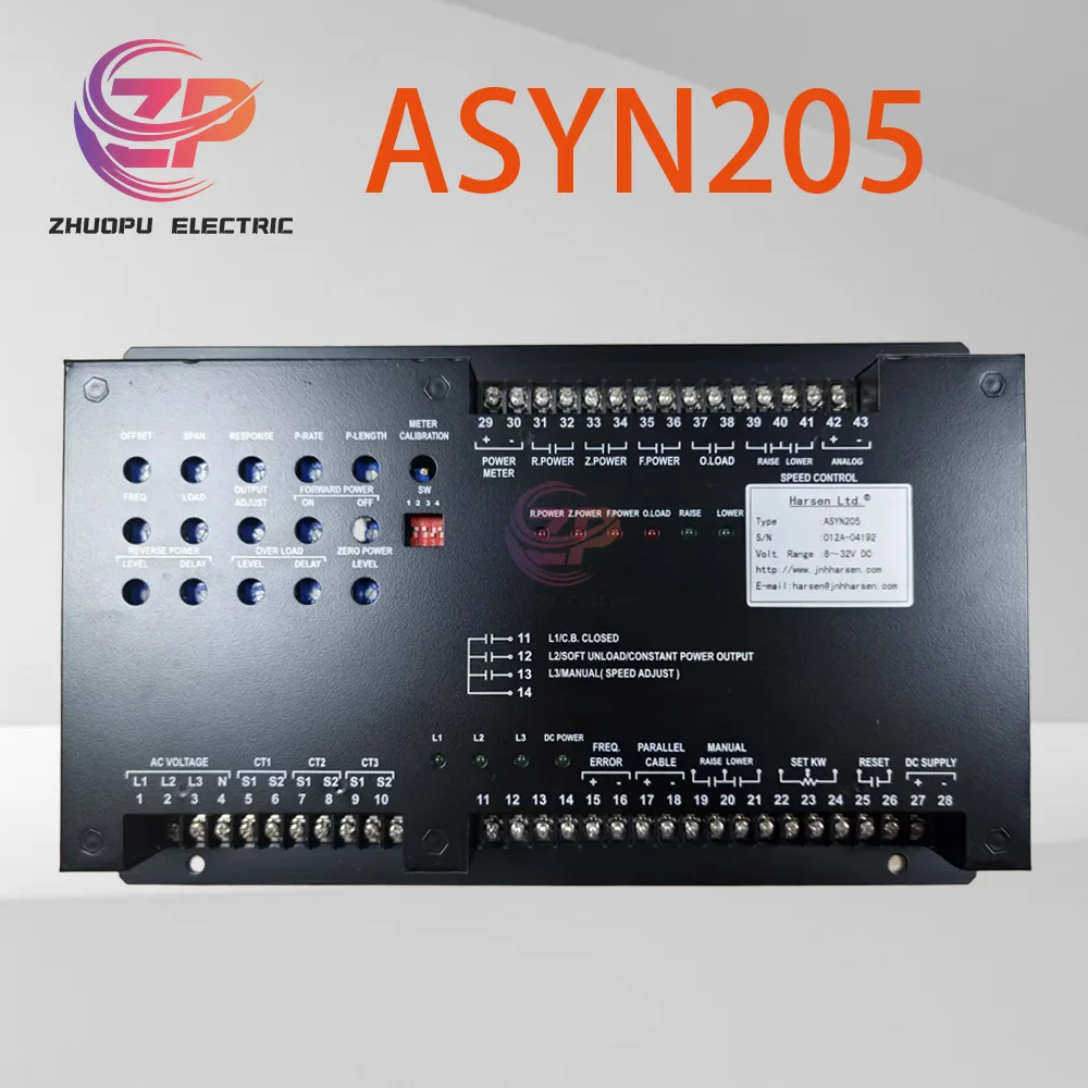 

Электронный контроллер генератора Harsen ASYN205/ASYN205B, плата регулировки скорости, запчасти для генераторных установок