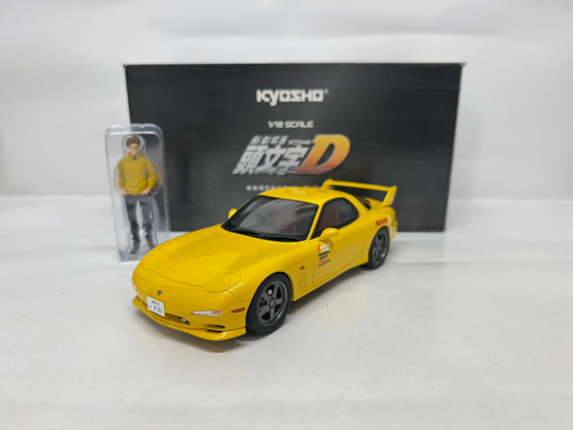 

Kyosho 1:18 Initial D RX7 FD Simulation Limited Edition Resin Metal Static Car Model Toy Gift