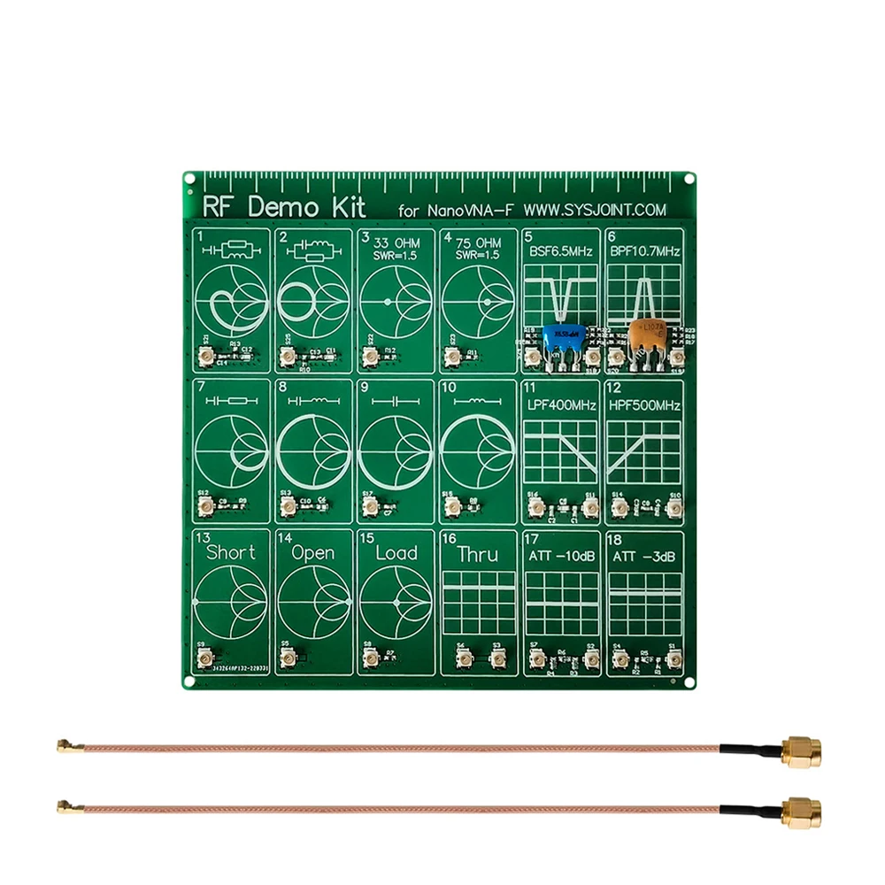 

RF Demo Kit NanoVNA RF Test Module 18 Functional Module Vector Network Analyzers Electrical Instruments Filter/Attenuator Module