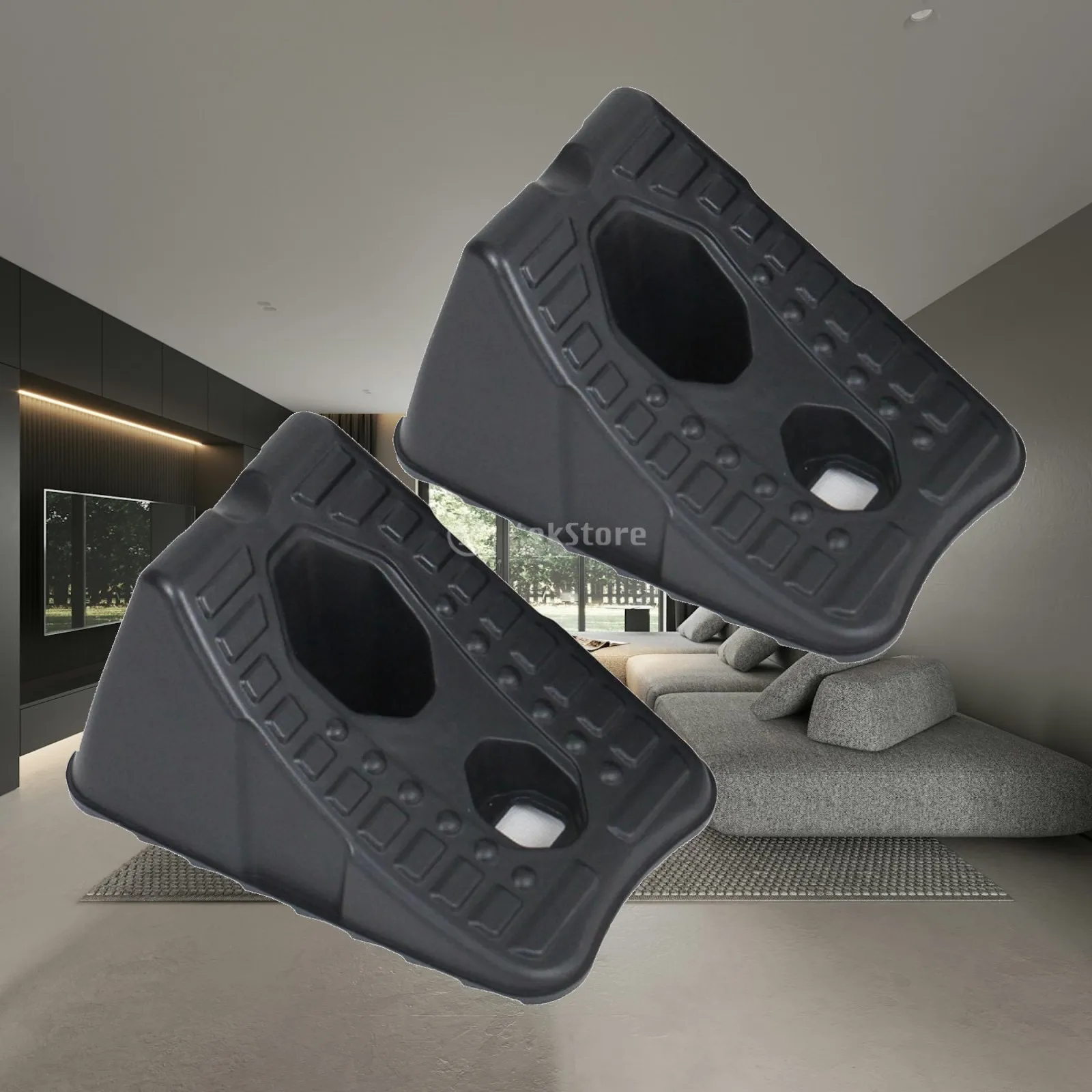 

2x Heavy Duty Wheel Chocks Spare Parts Helps Keep Your Vehicles in Place Replaces Universal for Car Truck RV Camper Trailer