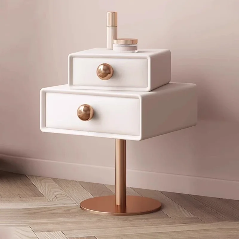 

Nordic Minimalist Nightstand Storage Modern Luxur Aesthetic Bedside Table Trendy Simple Mesitas De Noche Bedroom Furniture