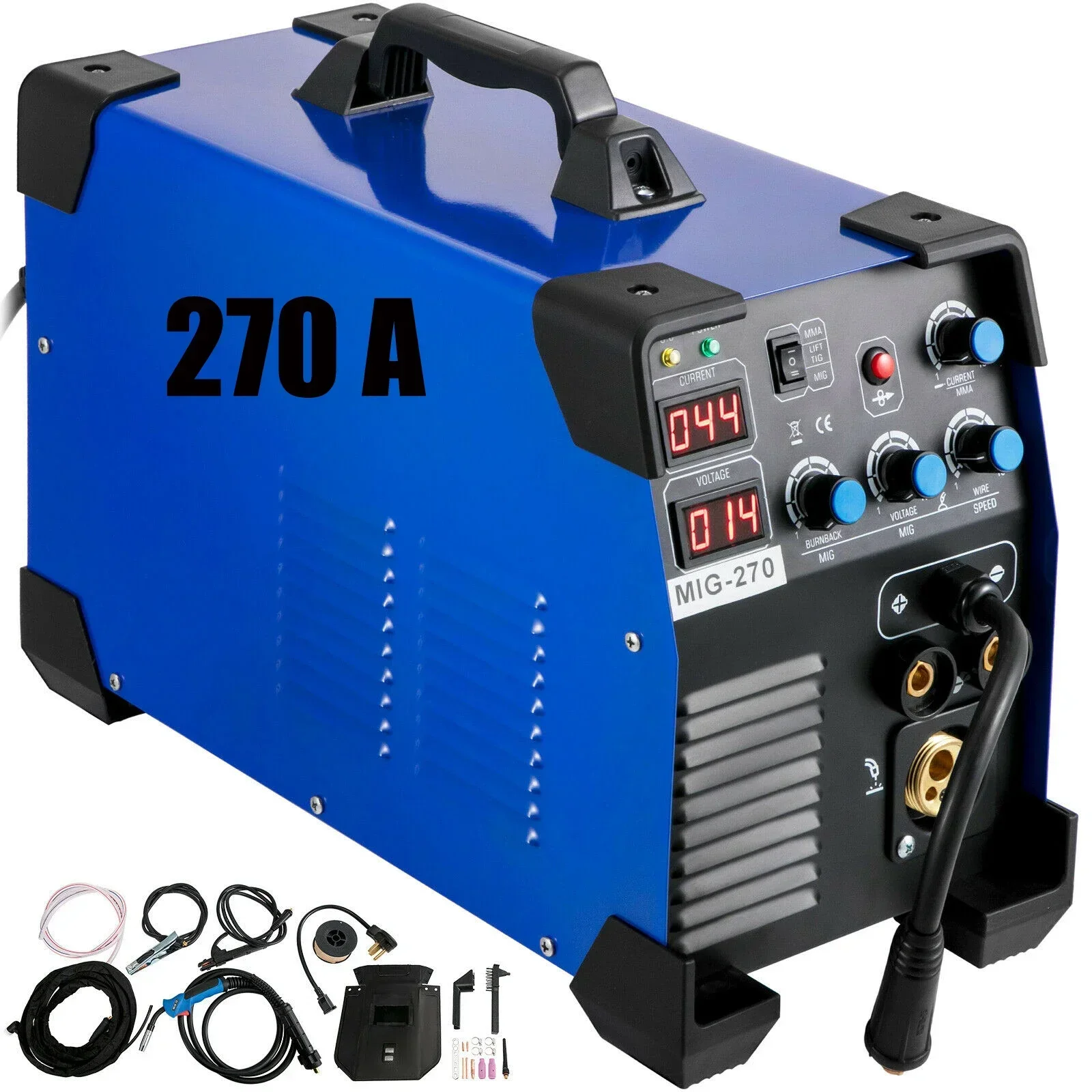 Máquina de soldadura MIG 270A, Combo de soldador MMA TIG 3 en 1, 110V/220V