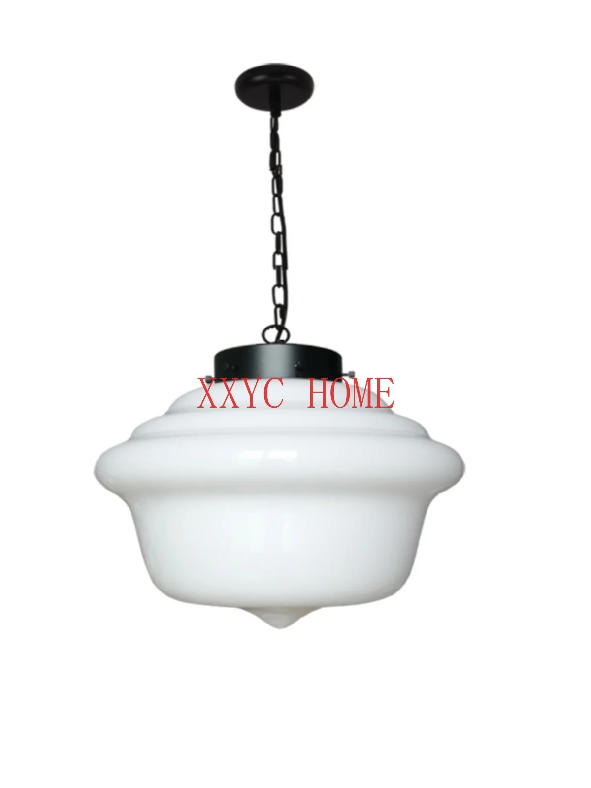 Simple Rural Villagers National Style Restaurant Bar Cafe Bedroom Glass Pendant Chain Dining Chandelier