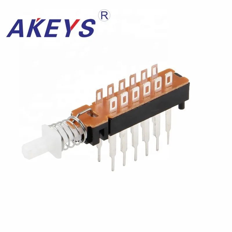 10PCS PBS-42H25-1 12pins Long foot straight key switch without bracket