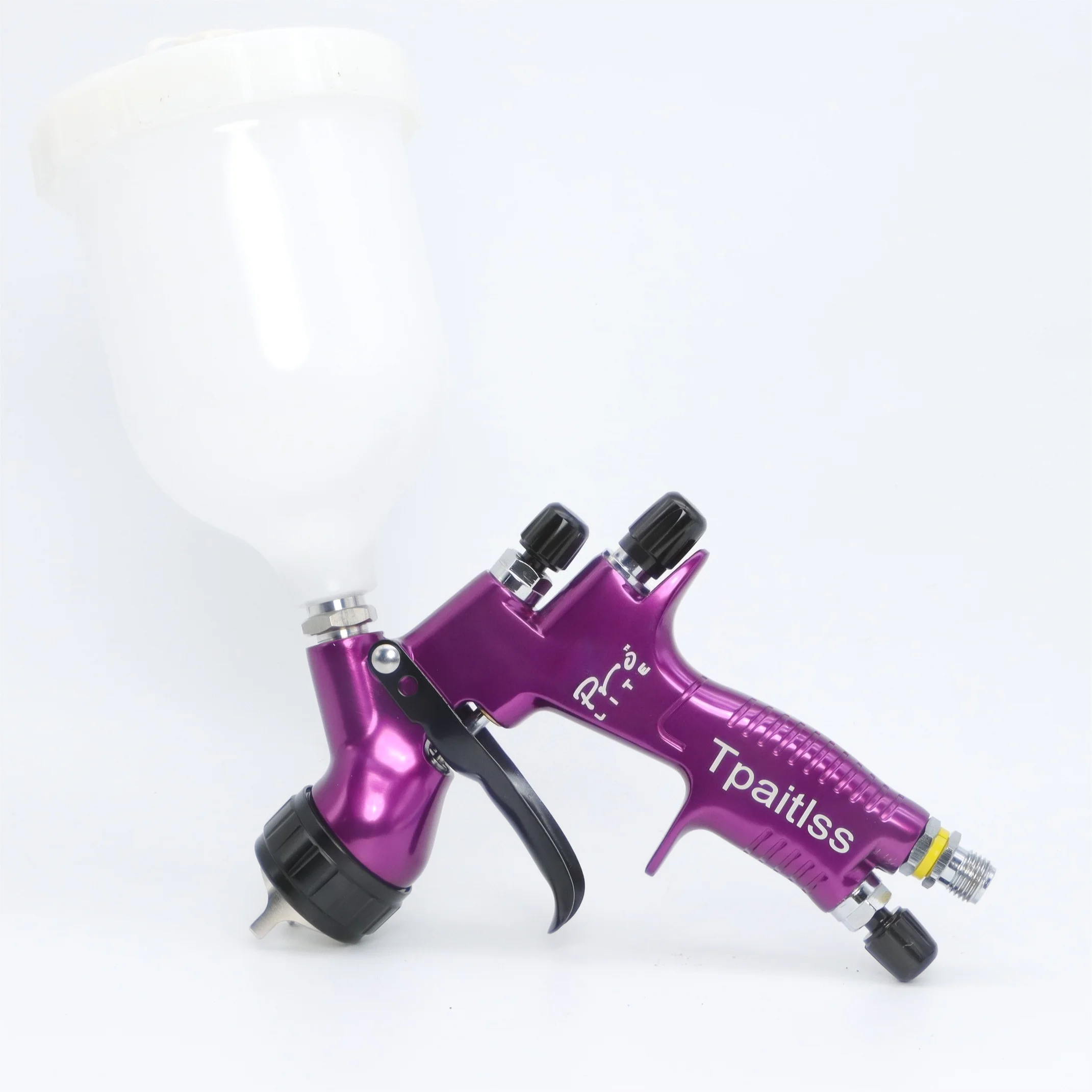 Tpaitlss HVLP Spray Gun Painting Gun TE20/T110 1.3/1.8mm Nozzle Car Spray Gun Paint Spray Gun Water Based Air Spray Gun