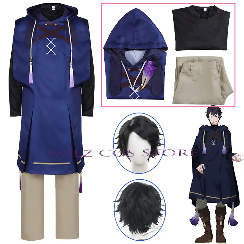 Disfraz de bruja silenciosa de Anime, disfraz de Luis Milla, batas para hombre, capa, chaquetas, pantalones, conjunto de uniforme, traje de fiesta de Halloween