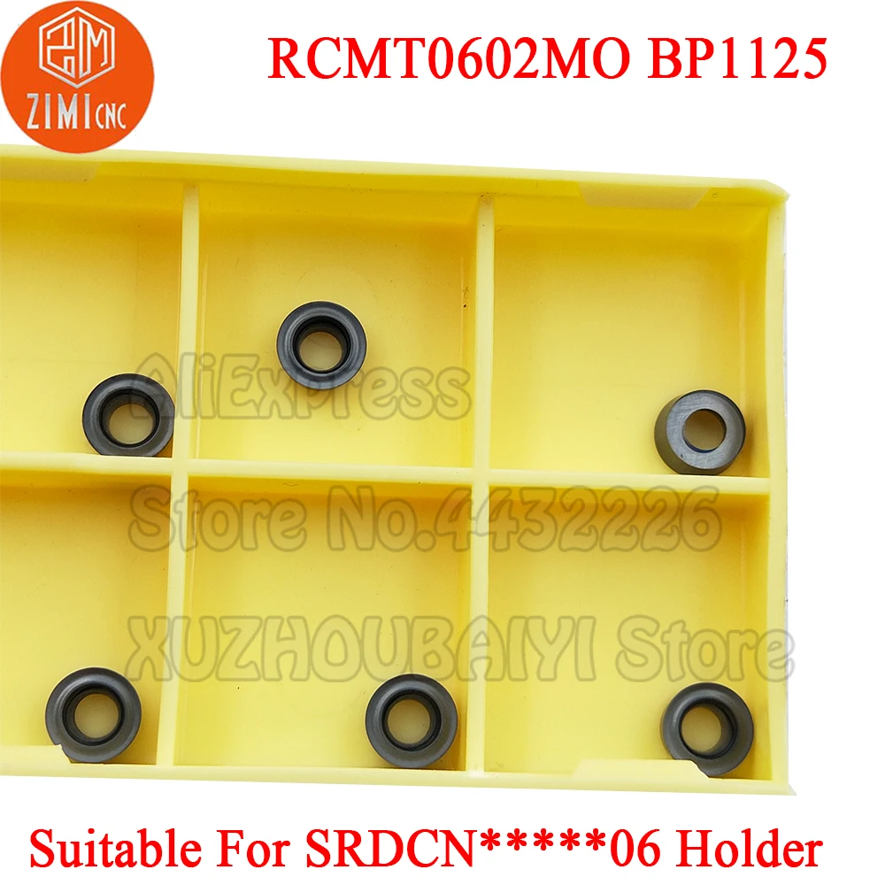 10p RCMT0602MO BP1125 RCMT0602 MO BP1125 RCMT 0602 MO 카바이드 밀링 인서트 터닝 공구 커터 선반 가공 밀링 공구
