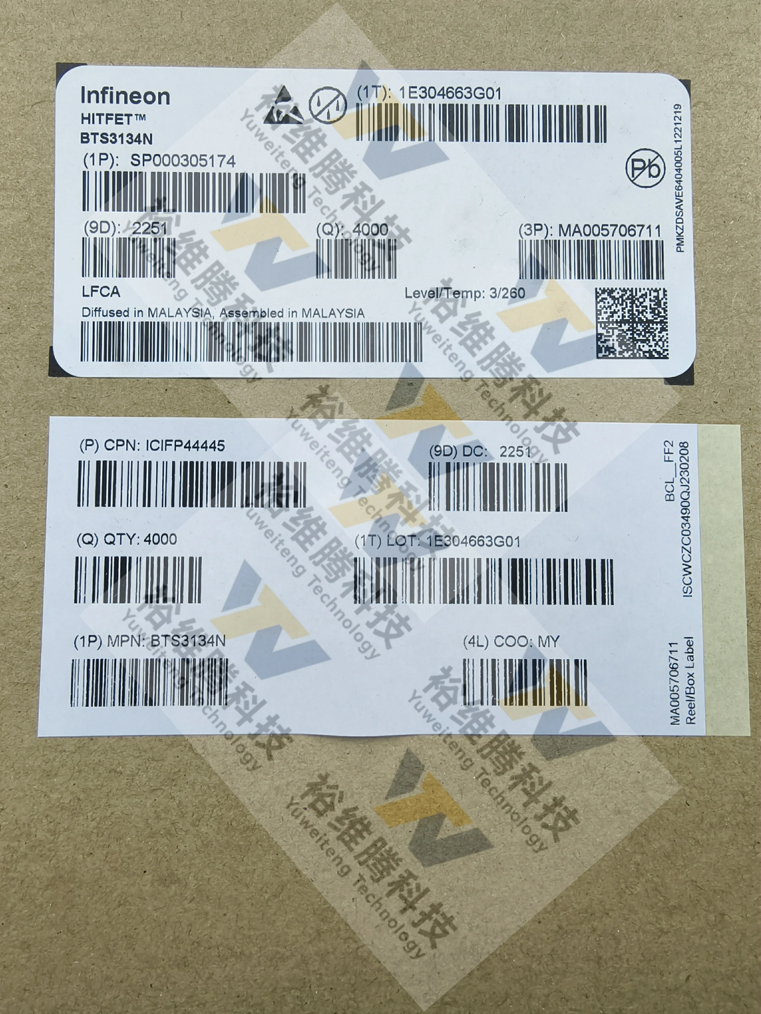 4000pcs/lot BTS3134N SOT-223-4 100% new original Electronic components Provide bom form matching service