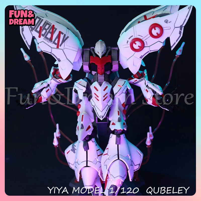 YIYA MODEL AMX-004 Qubeley Actionfiguren im Maßstab 1:120, Montagemodellbausatz, Haman Karn-Figur U.C.0087 Anime-Figur, Geburtstagsgeschenk
