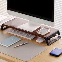 Thickening Computer Monitor Stand Increase Monitor Height with USB Hub Work Laptop Stand Ergonomic Design Desktop Storage Rack