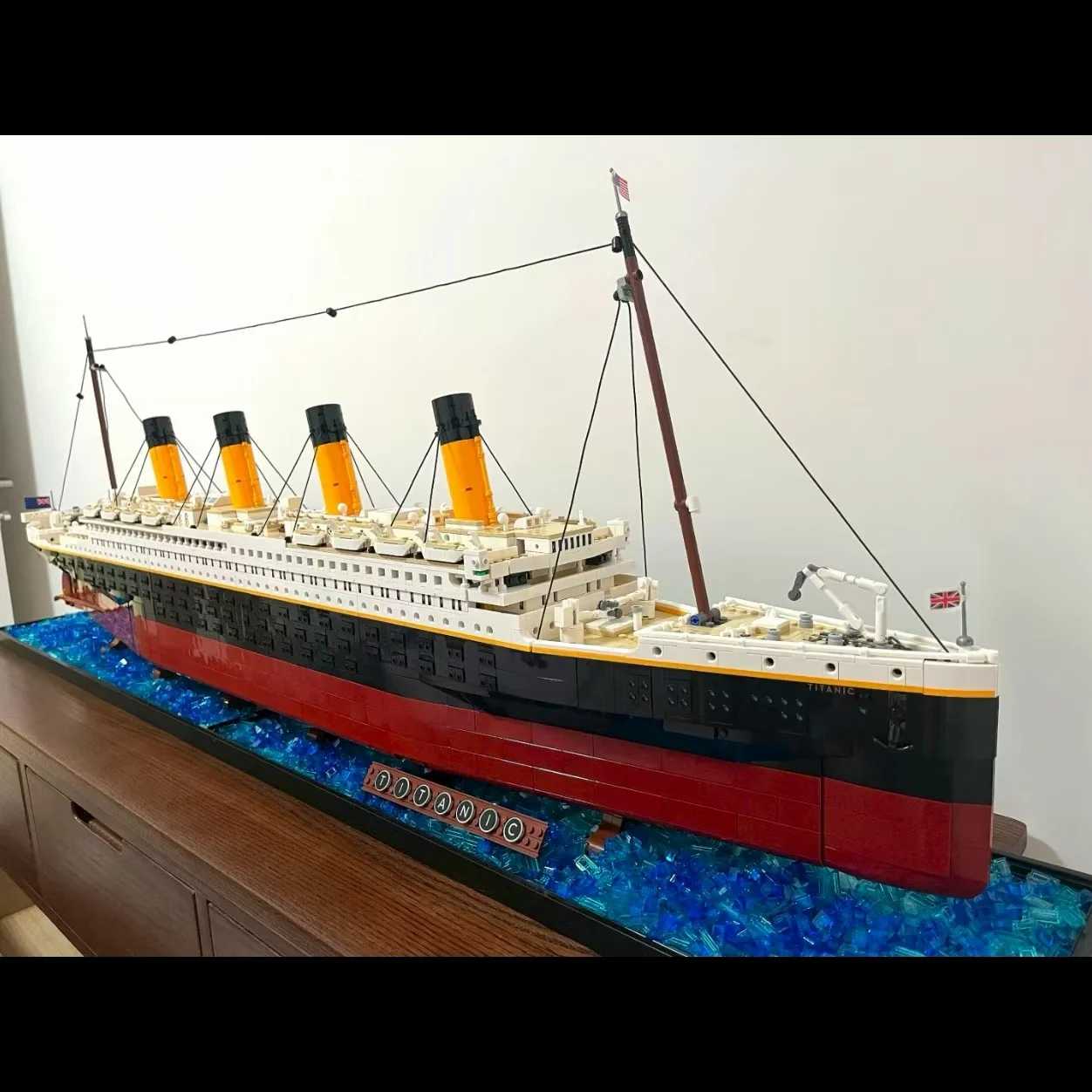 Compatible con bloques de construcción Titanic 10294, modelo de exhibición MOC, barco de crucero, barco de vapor, juguete para adultos, regalos de navidad, 9090 Uds.