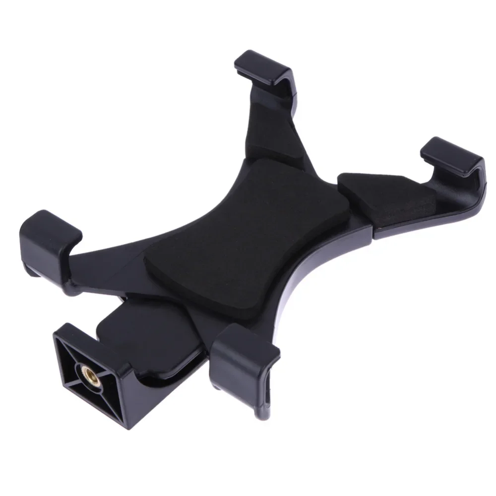 7‑10.1 Inch Adjustable Tablet Tripod Mount Plastic Holder Bracket With 1/4 Thread Adapter for Android and General Tablet Devices